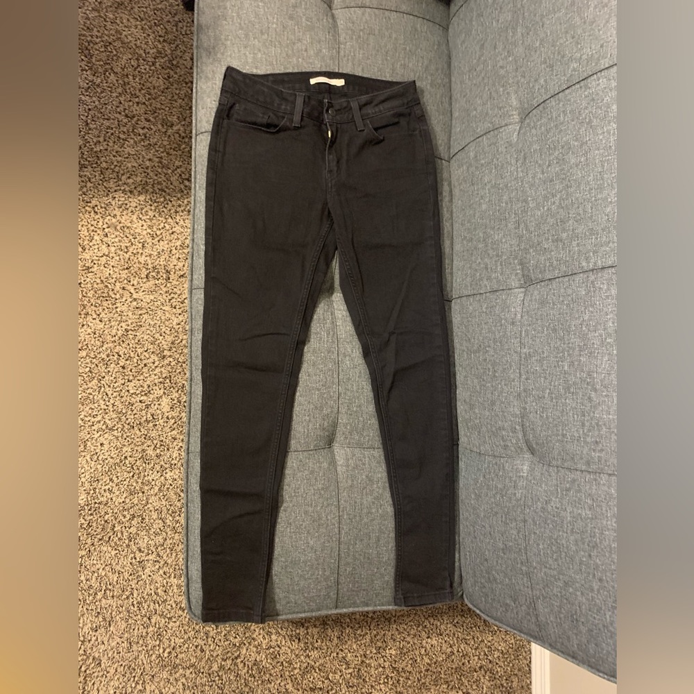 Black Levi skinny jeans